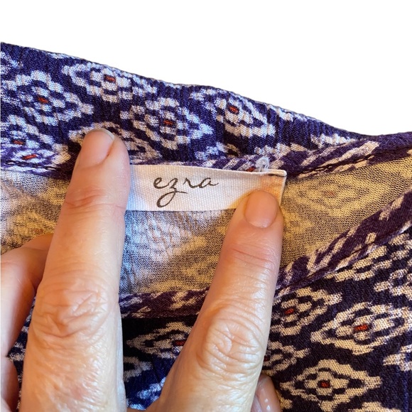 Ezra Hailey Geo Print Tie Short Sleeve Dress - Picture 7 of 13